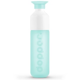 Dopper Original Polar Blue Water Bottle, 450 ml, BPA-Free Bottle, Leak-Proof, Reusable, Slim, Lightweight, Water Bottle for Sports, Fitness, School, Outdoor & Office