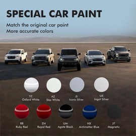 XTryfun YZ Oxford White Touch Up Paint for Ford, DIY Car Paint Scratch Repair Kit, Automotive Paint, Quick & Easy Fix Scratch Repair for F-150/Mustang/Transit/Explorer/Taurus/Focus/Ranger/Escape/Edge