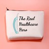 The Real Healthcare Hero Frontline Essential Worker Geschenk Krankenschwester Reißverschluss