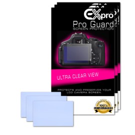 Ex-Pro® 3 x Pro Guard Ultra Clear View LCD Screen Protectors for Sony Alpha NEX-F3, NEXF3