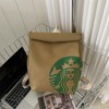 Fashion McDonald's Backpack with Unique Letter Print Starbucks Bag, Comfortable