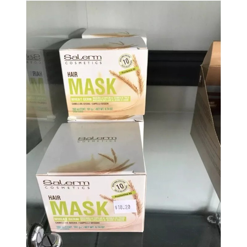 SALERM HAIR MASK WHEAT GERM FOR DRY HAIR . FRON