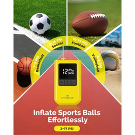 HYVOHEX Mini Electric Ball Pump with Needle for Sports Balls