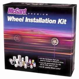 McGard 65540BK SplineDrive Black (1/2" - 20 Thread Size) Wheel Installation Kit for 5-Lug Wheels