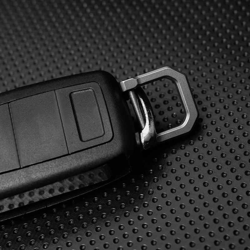 DONGKER D-Ring Key Hanger, Titanium D Shape Key Ring, U