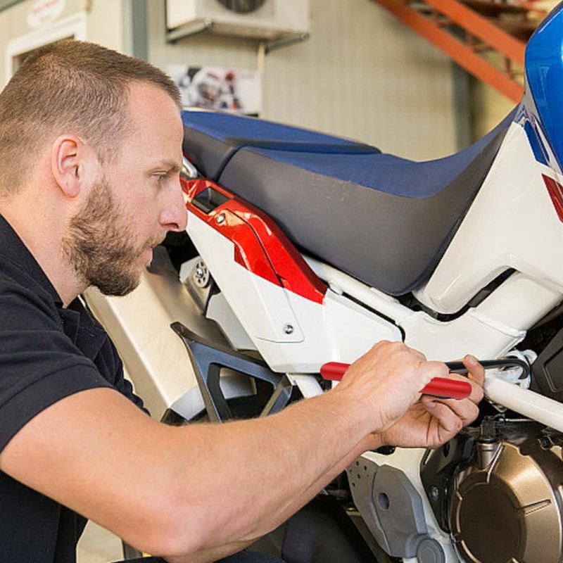 Exhaust Spring Hook Metal, Motorcycle Spring Compressor Spring Puller, T-Handle