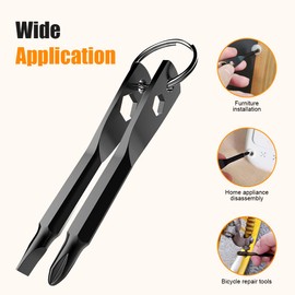 Christmas Gifts Stocking Stuffers for Men, KUSONKEY Keychain Screwdriver Tool Gifts for Men, 4-in-1 Screwdriver Bit with Phillips,Slotted and Hex Wrench Cool Gadgets for Him,Husband,Boyfriend,Dad