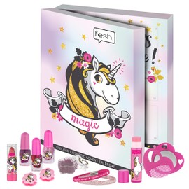 Fesh! Unicorn Advent Calendar for Kids - Beauty Advent Calendar with Hair Accessories for All Unicorn Fans - Pack of 24
