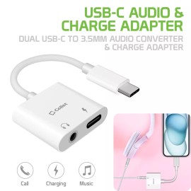 Undisclosed Cellet 3.5mm to USB-C Aux Audio Adapter with Power Plug