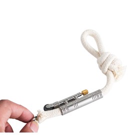 Vintage Lighter Retro Trench Rattlesnake Rope Velvet Metal Lighter Fire Starter Camping Outdoors,No Need for Kerosene/Gas,#2