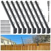 Epcee 8-Pack Angle 25° Fence Post Extender, 23.5" Fence Barbed