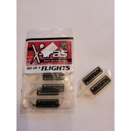 Dart World Pentathlon THICKEST X180 Clear SLIM Dart Flights 1 set of 3 NEW STOCK