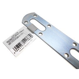 Wake Sangyo BS-767 Auxiliary Metal Fittings, Uniqlo I Type, Silver, Thickness 0.1 x Width 1.2 x Length 7.9 inches (3 x 30 x 200 mm), Furniture Drawer, Bookcase, Fixed
