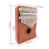 YoungMonic 17 Keys Kalimba Thumb Piano with Portable Soft Bag