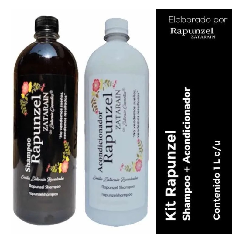 Shampoo Rapunzel Y Acondicionador Zatarain Yeguada Original