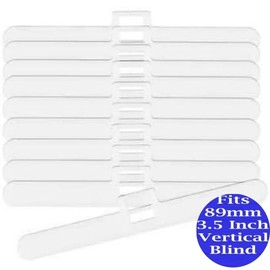 Vertical Blind Top Hangers for 89 mm Slats, White, Spare Parts for Repair (25, White)