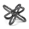 Homeroots Silver Metal Chain Link Sculpture