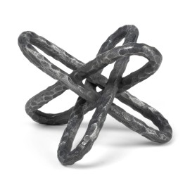 Homeroots Silver Metal Chain Link Sculpture