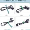 Roczential 100 reusable zip ties | 5 colors of heavy-duty