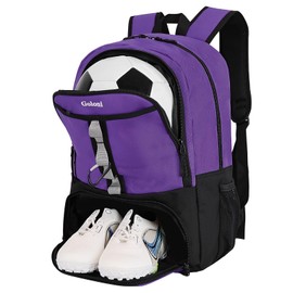 Goloni Youth Soccer Bag,Basketball Bag with Ball Compartment & Shoe Compartment,Backpack for Football Volleyball Basketball