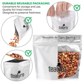 Tealyra - Tropical Harvest - Dragon Fruit - Sea Buckthorn - Goji - Pineapple - Cranberry - Fruity Herbal Loose Leaf Tea - Caffeine Free - Hot or Iced - 112g (4-ounce)