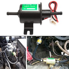VEHSUN General Purpose 12 V Solenoid Pump, Black Fuel Pump, Solenoid Valve, Fuel Pump, Mounting Bolt, Φ0.3 inches (8 mm), Automobiles, Light Vehicles, Ships, Cabs, Old Car Repair, Agricultural