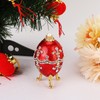 Shiny Diamonds Easter Egg Metal Crafts Home Desktop Decor Jewelry