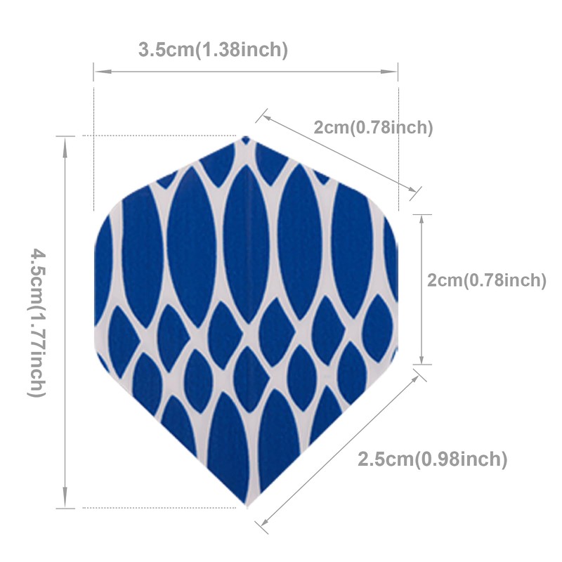 Deetenks 120PCS Dart Flights 24 Sets Durable Standard PET Dart