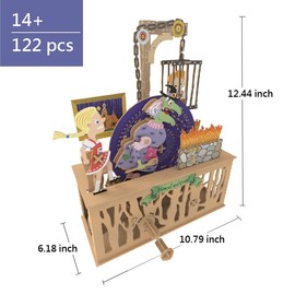 ilo 3D Wooden Puzzles - DIY Mechanical Model Building Kit for Adults & Teens, Educational Brainteaser Craft, Hobby, Gift, Decor - Hansel and Gretel