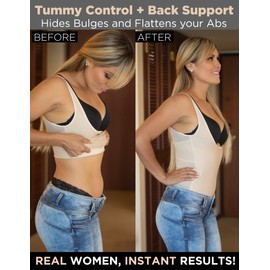 ARANZA Back Support Posture Corrector Waist Trainer Tummy Control Shapewear Top Faja Espalda