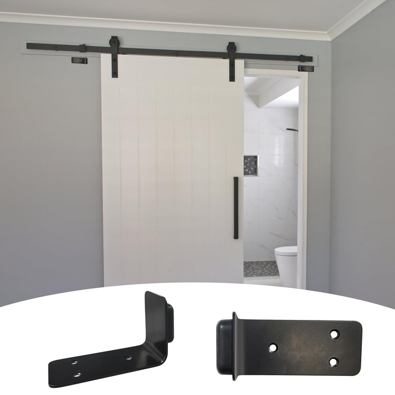 90 Degree Right Angle Door Stopper, Heavy Duty Sliding Barn