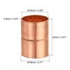 sourcing map Copper Pipe Coupling 16mm Straight Connecting Adapter with