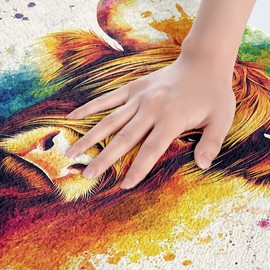 Homemissing Colorful Highland Cow Bath Mats 16x24Inch For Kids Boys Girls Teens Highland Cattle Bathroom Rugs for Shower Tub Farmhouse Animal Bath Rugs Western Decor Bathroom Accessories