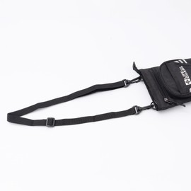 Lifeguard Scissor Bag, Shoulder Bag, Reflector, 3-Way Sacoche, Black, One size