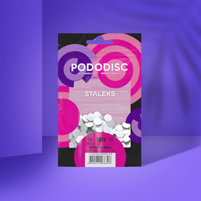 STALEKS PRO Expert PODODISC XS Disposable Abrasives for Foot File