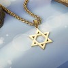 JeryWe Star of David Pendant Necklace for Men Women Stainless