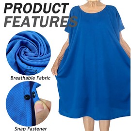 Dignity Bath Cover Up Bathing Wrap Provides Privacy Helps Caregivers with Bathing Dignity Shower,Lightweight Quick Drying Shower Wrap, Wearable Towels for Women,Elderly,Elder Senior Dementia