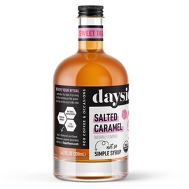 Daysie Certified Organic Salted Caramel Syrup, 6.76 Fluid Ounces, Pack of 3