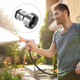sourcing map Quick Release Garden Nickel-Plated Outdoor Socket M22x1 Male M24x1 Silver Tone