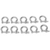 10pcs Bow Shackle Stainless Steel High Hardness D-Ring Anchor for