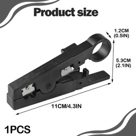 Wire Stripping Machine,Cable Stripper Machine,Electric Wire Stripper for Stripping Diameter is 0.3-1.28 CM(Black)