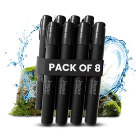 Portable Outdoor Water Filter - 99.9999% Bacteria & Viruses Removes - Lightweight & Compact for Camping, Hiking, Survival - High Performance Filter for Clean Drinking Water (Black x 8)