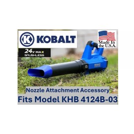 Kobalt Wide Tip Nozzle fits Kobalt KHB 4124B-03 Leaf Blower 24v Restrictor - Gray