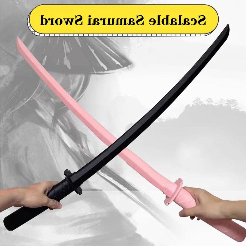 MUNSKT 3D Printed Telescopic Sword, Samurai Sword Model Toy, Retractable