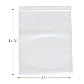 Bluesky Heavy Duty Plastic Zip Freezer Bags Quart-(Pack of 8) -Perfect for Food Storage, 2 Gallon, Clear