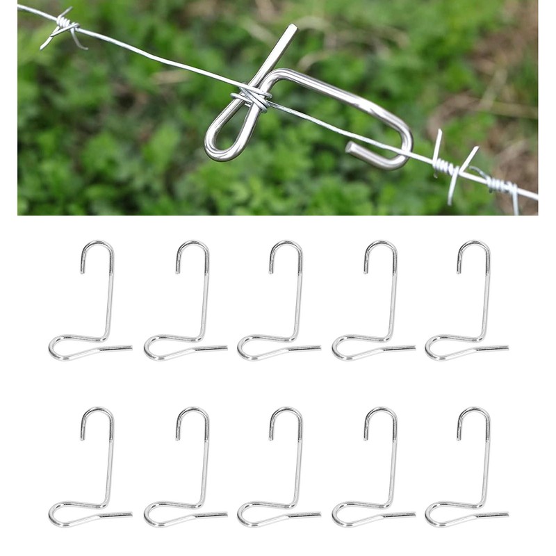 10Pcs Fence Wire Tightener Barb Tensioner Twisting Tool Stainless Steel