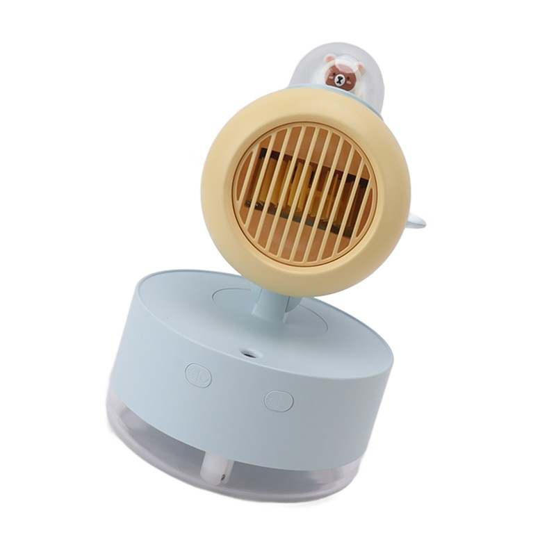 Mini Bear Cooling Fan USB Charging Misting Desktop Fan Table