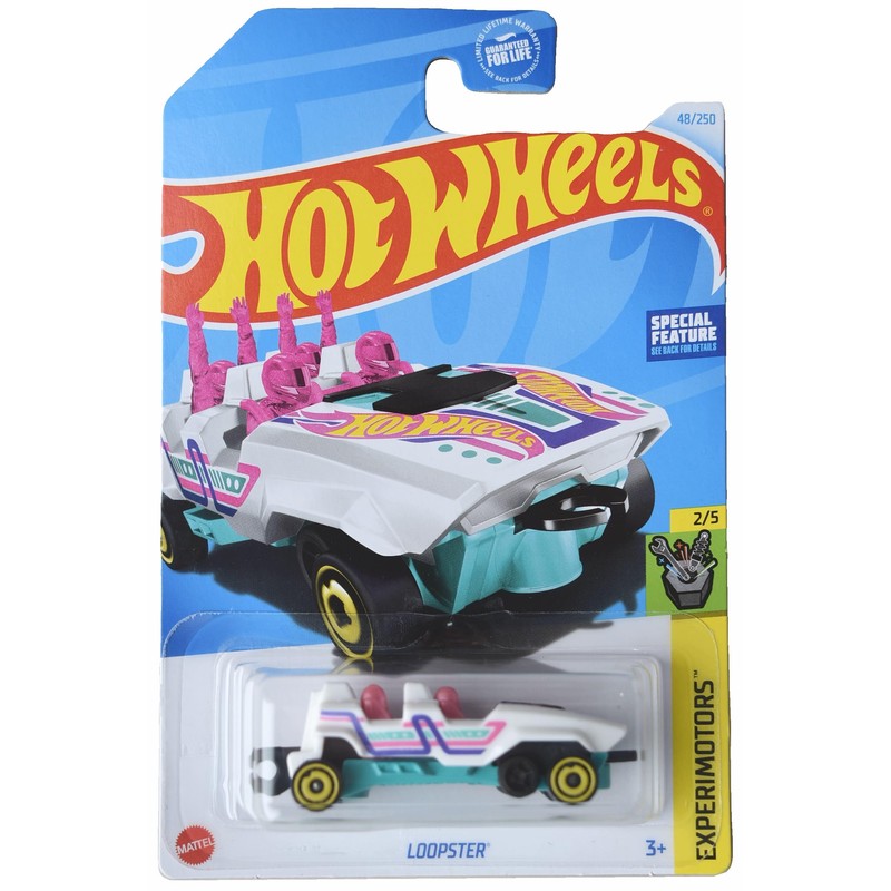 Mattel Hot Wheels Loopster, Experimotors 2/5 [White/handsdown] 48/250