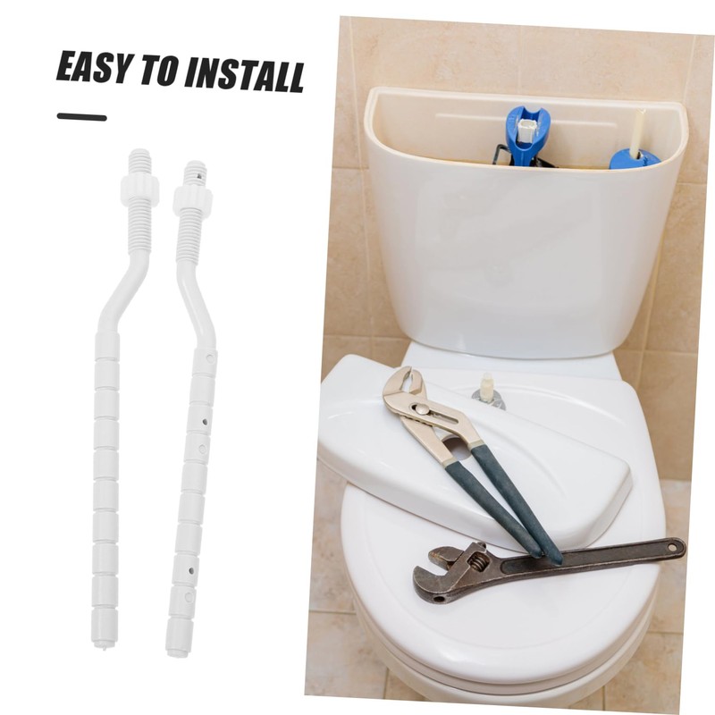 Angoily 1pair Toilet Flush Button Rods Dual Flush Parts for