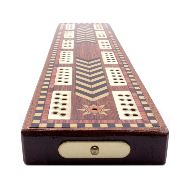 Brimtoy Inlaid reproduction antique cribbage board